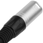 Conector XLR3 3-pin macho metálico plateado - XN07200 - 07