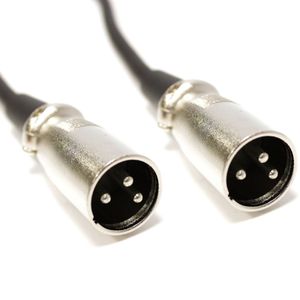 Cable DMX DMX512 XLR 3pin macho a XLR 3pin macho 1m