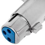 Conector XLR 3pin hembra metálico con ángulo - XO06100 - 04