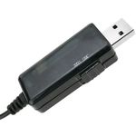Conversor de alimentación USB de 5VDC a 9VDC o 12VDC con cable 1m - AU04100 - 06