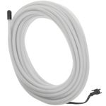 Cable electroluminiscente blanco de 5mm en bobina 5m de cable con pilas - NW04900 - 01