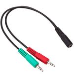 Adaptador de audio OMTP para auricular y micrófono Minijack 3.5mm Hembra a 2x Minijack 3.5mm Macho - AW01300 - 04