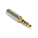 Adaptador audio 4pin jack 3.5mm macho a jack 2.5mm hembra - AY04900 - 01
