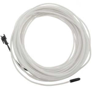 Cable electroluminiscente blanco-azul de 5mm en bobina 10m de cable conectada a 220VAC