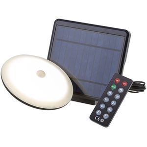 Lámpara solar LED de 5W para exterior IP54 con batería, panel solar y sensor de movimiento
