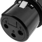 Conector XLR3 3-pin hembra negro - XN07100 - 05