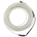 Cable electroluminiscente transparente-blanco de 3.2mm en bobina 5m de cable con pilas - NW04500 - 08