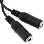 Adaptador Audio Estéreo Jack 3.5mm M a 2 Jacks 3.5mm H Mono 15cm - AY03000 - 03