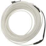 Cable electroluminiscente blanco de 3.2mm en bobina 5m de cable con pilas - NW04600 - 01
