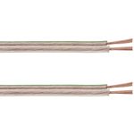 Bobina de Cable de altavoz de 2x0.75 de 50 metros transparente con indicador de polaridad - AL01200 - 04