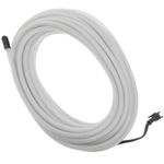 Cable electroluminiscente transparente-blanco de 5mm en bobina 5m de cable con pilas - NW04800 - 01