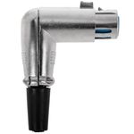 Conector XLR 3pin hembra metálico con ángulo - XO06100 - 05