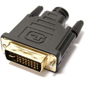 Conector DVI-I macho para montaje de cable con soldadura