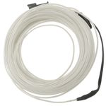 Cable electroluminiscente blanco de 1.3mm en bobina 10m de cable conectada a 220VAC - NW05200 - 01
