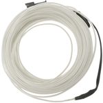 Cable electroluminiscente transparente-blanco de 3.2mm en bobina 10m de cable conectada a 220VAC - NW05400 - 01