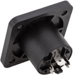 Conector speakon NL4 4polos hembra chapa plástico - XP03500 - 03
