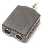 Adaptador de audio estéreo 1 x minijack-3.5-macho a 2 x jack-6.3mm-hembra - AY04000 - 02