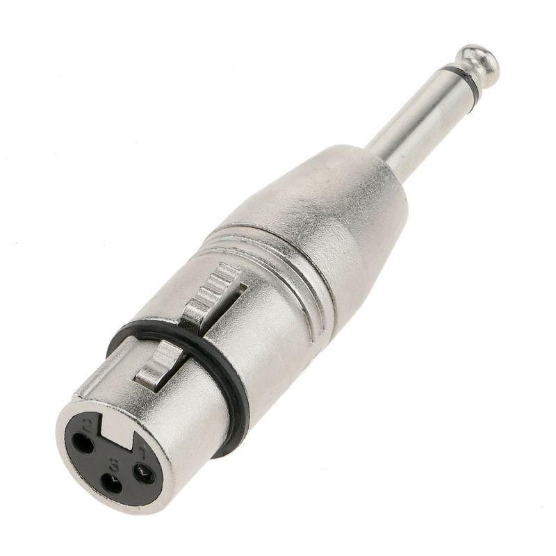 Adaptador de audio XLR de 3 pines hembra a jack 6.3mm macho - XO05400 - 01