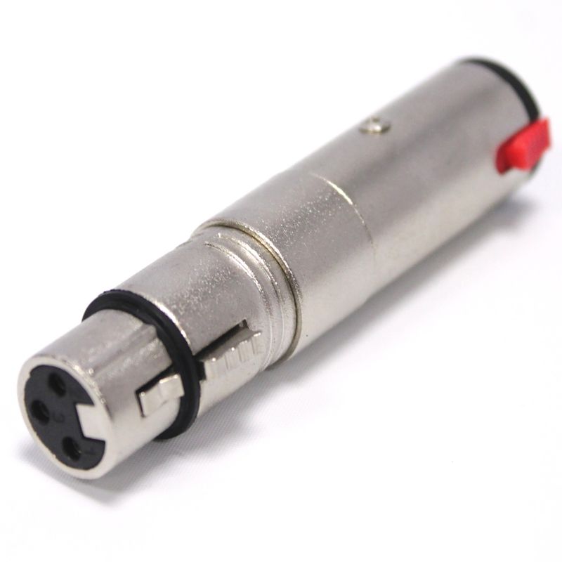 Adaptador de audio XLR 3-pin hembra a jack 6.3mm hembra - AY00600 - 01