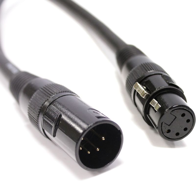 Cable DMX DMX512 XLR 5pin macho a XLR 5pin hembra 1m - XN02200 - 01
